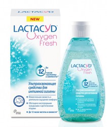 Средство для интимной гигиены, Lactacyd (Лактацид) 200 мл Оксиджен фреш кислородная свежесть гель флакон с дозатором