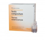 Тестис композитум, раствор для внутримышечного и подкожного введения гомеопатический 2.2 мл 100 шт ампулы